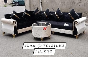 divan istikbal: L formalı künc divan dəsti, klassik və zövqlü dizaynla təqdim olunur — 5