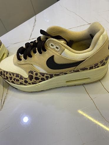 Nike Air Max 1 kişi/qadın idman ayaqqabısı - Rəng: krem/bej üst