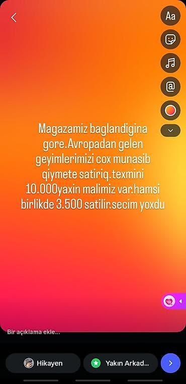 Toplu Avropa geyimləri — mağaza bağlandığı üçün satılır - Mənşə — 1