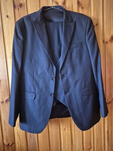 toy ucun qapı bəzəkləri: Kişi üçlük kostyum dəstləri - Qara klassik dəst: pencək + jilet + — 3