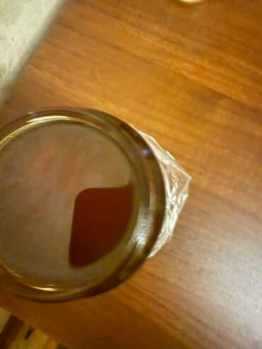 Bal: Təbii arı balı – şüşə bankada - Şəkillərdəki kimi şəffaf, qızılı — 1