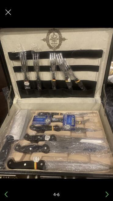 набор ножей: Bıcaq dəsti yeni cemodanda bir necəsi götrülüb qalanlar təzədir — 4