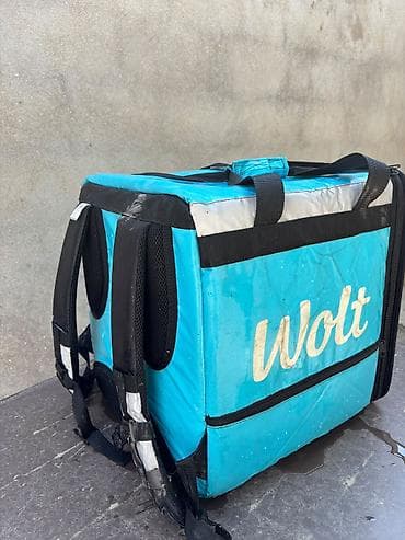 Wolt Partner termos çatdırılma çantası - Rəng: mavi/qaranlıq — 2