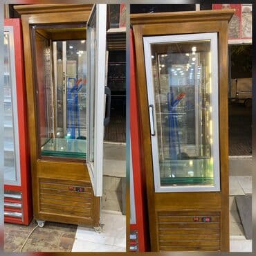 Холодильное оборудование: Şüşə vitrinli soyuducu şkaf - Dikey vitrin tipli soyuducu, ağ ön şüşə — 1