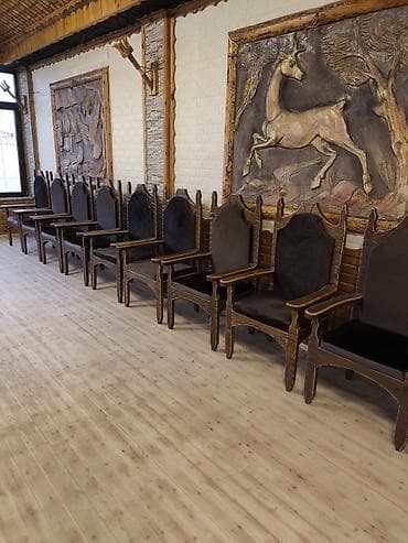 stol ve stul: Taxta, Vеlur parça — 6