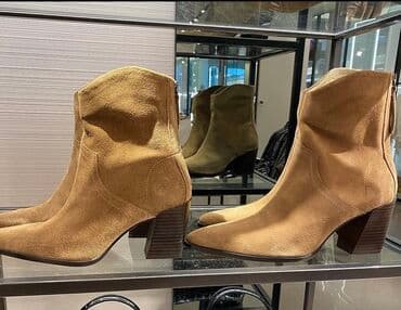 qiz ucun botlar: Ölçü: 36, rəng - Qəhvəyi, İşlənmiş — 1