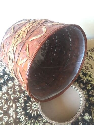 novruz bayramı üçün əl işləri: Təbii materiallardan hazırlanmış toxunma sənətkar səbət — 5