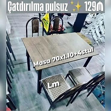 Bağ mətbəx və eyvanlarınız üçün çox əlverişli Masa dəstləri Qiymət