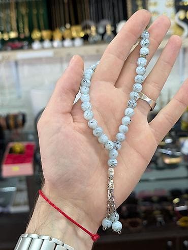 partalar: Məhsul: Təsbeh kolleksiyası - Material: Şüşə və daş görünüşlü — 8