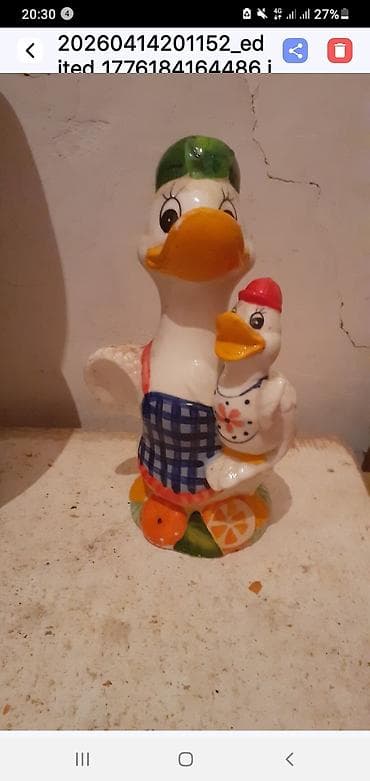 Fiqur, Keramika, rəng - Ağ