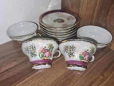 Çay dəsti, rəng - Ağ, Farfor, 6 nəfərlik, Yaponiya — 2