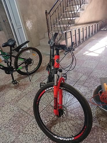 GİNAT dağ velosipedi - Çərçivə: yüngül alaşımlı, idman geometriyası