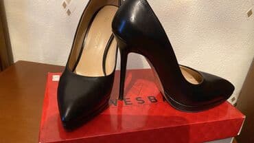 lak ayaqqabılar: Tuflilər, Ölçü: 37, rəng - Qara, İşlənmiş — 2