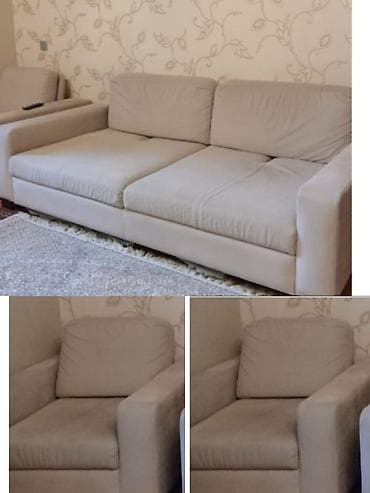 İşlənmiş, Divan, 2 kreslo