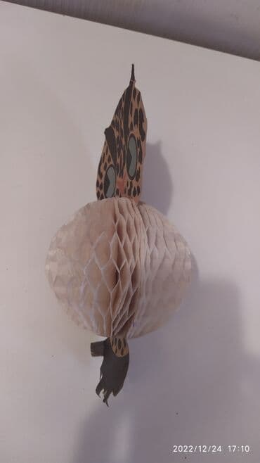 новогодняя елка: Старинная Новогодняя игрушка из картона,собирается в виде фонарика — 3