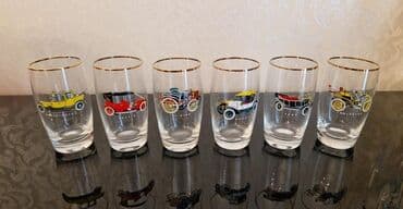 luminark qab: Qədəhlər, Şüşə, 6 ədədli dəst, Çexiya — 1