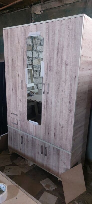 dsp laminat: Yeni, Kupe, 3 qapılı Düz dolab, Qarderob, paltar dolabı, Azərbaycan — 7