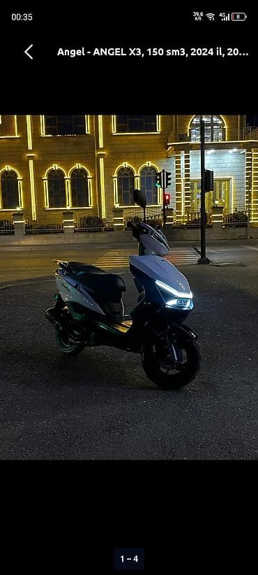 2 cı el elektrikli scooter: Angel - X3, 150 sm3, 2024 il, 15000 km — 2