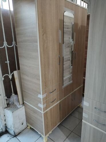 горка для посуды: Новый, Распашной, 3 двери Прямой шкаф, Шкаф-вешалка, Азербайджан — 6