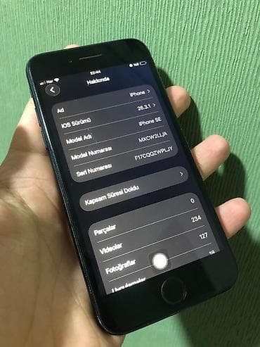 iphone se 2020 barter: IPhone SE 2020, 128 GB, Qara, Barmaq izi — 5