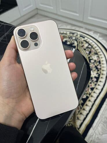 iphone 11 barter: IPhone 16 Pro Max, 256 GB, Desert Titanium, Zəmanət, Barmaq izi, Face ID — 1