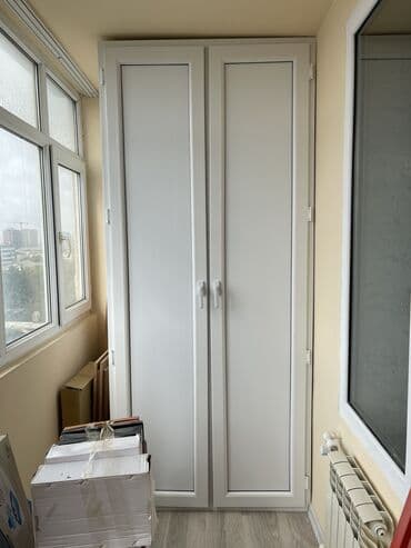 дешевый шкаф на балкон: Plastikden balkon shkafi (wkafi). 5 aydi yiqilib,qusursuz, Wekilde — 1