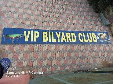 Bilyard abyetkt üstü plakat. uzunluqu 5m eni 80sm. az islenib