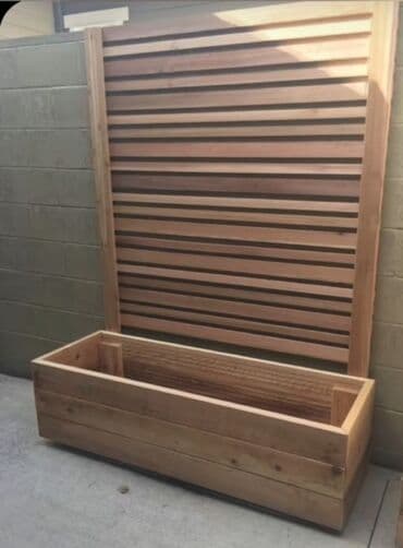 taxtadan gul qablari: Dibçək Ağacdan dekorativ çiçək/bitki qutuları - Material: təbii — 4