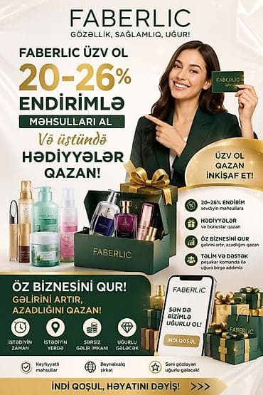 qapi ustu asmalar: Faberlic – gözəllik, sağlamlıq, uğur! - Üzvlük proqramı: Faberlic-ə — 1