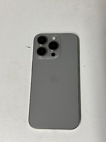 IPhone 15 Pro, 128 GB, Natural Titanium, Barmaq izi, Face ID — 2