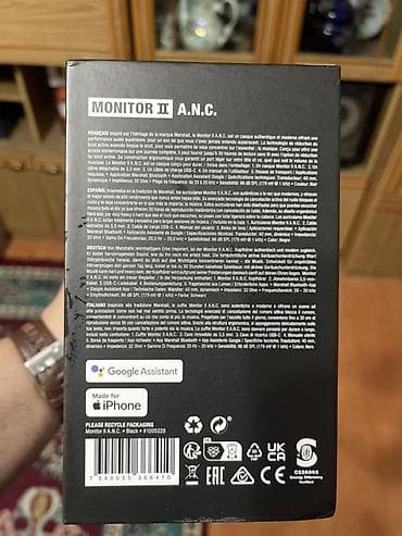 iphone 7 telefonunu al: Marshall Monitor II A.N.C. – aktiv səs-küyə nəzarətli Bluetooth — 2