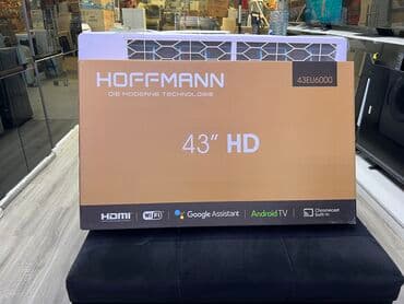 televizor smart: Yeni Televizor Hoffmann LED ekran 43" FHD (1920x1080), Pulsuz çatdırılma — 1