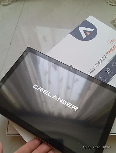 Digər planşetlər: CRELANDER Android planşet + aksesuar dəsti Məhsulun tərkibi: - — 5