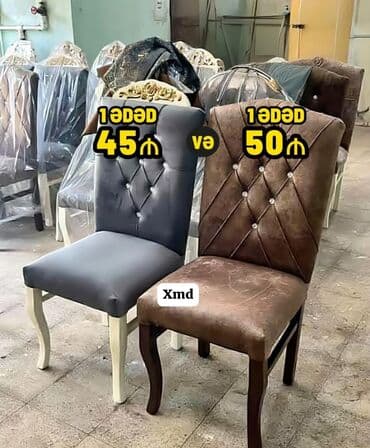 Qonaq otağı üçün, Yeni, Qatlanmayan, Stul