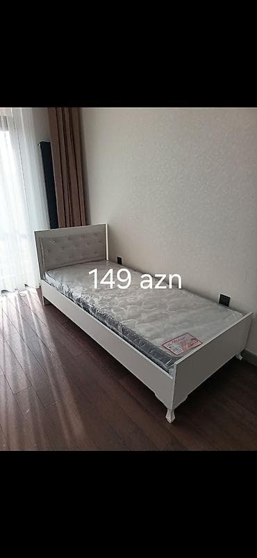 uşaq doşəyi: Tək nəfərlik çarpayı – 149 AZN - Ölçü: standart tək nəfərlik (təxmini — 3