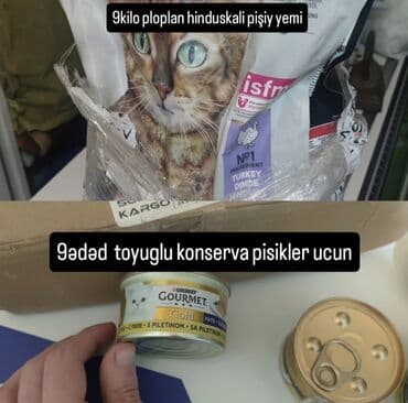 ucuz pisikler: Məhsul: Pişik yemi dəsti Proplan hinduskali qisirlasdirirmiş — 1