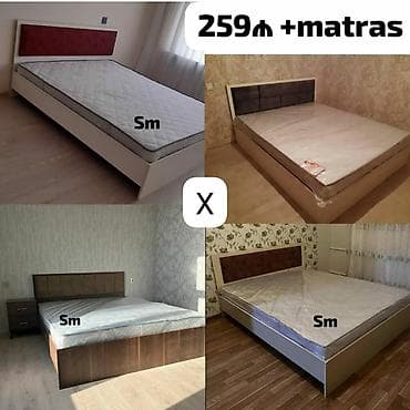 matraslar: Yataq dəsti matrasa ilə birlikdə təqdim olunur. Şəkillərdə müxtəlif — 1