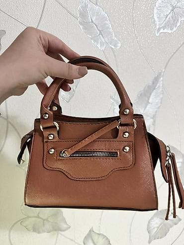 Çantalar: Qadın əl çantası – karamel/qəhvəyi rəng qəti istifadə etməmişəm — 3