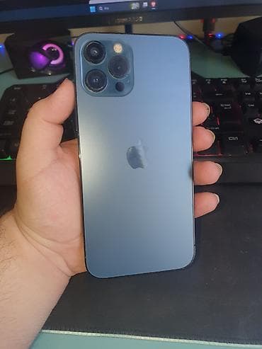data modem sim card: IPhone 12 Pro Max, 256 GB, Sierra Blue, Face ID — 1