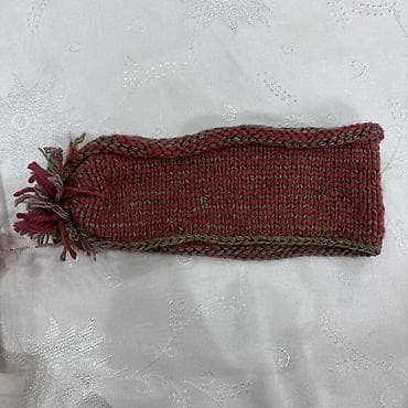 hamam seti: Toxunma saç lentı / qulaqlıq baş bandı - Material: yumşaq akril/yun — 6