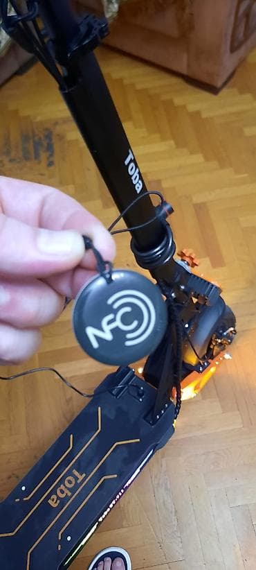 Toba ST-911 elektrik skuter - Güclü off-road konstruksiya: iri — 5