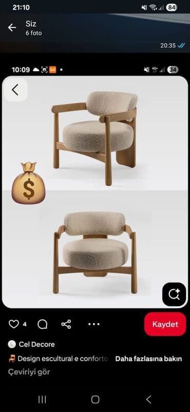 Oturacaq rəng seçimi var