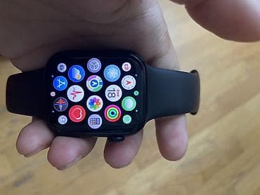 apple watch 9: İşlənmiş, Smart saat, Apple, Suya davamlı, rəng - Qara — 2