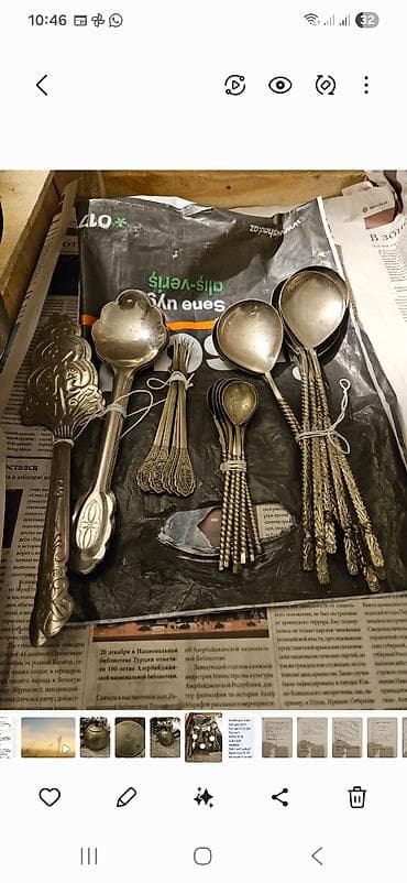 Köhnə sovet qaşıqları 30 yaxındı hamısı 40 manat rial alıçı narahat — 1