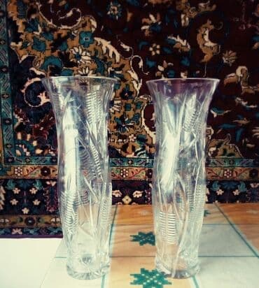 metbex dekorlari: Vaza dəsti, Bogem şüşəsi — 1