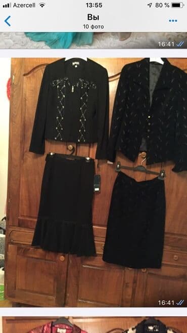 nişan dekor: Palto, 6XL, rəng - Qara — 12