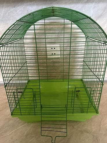 hamster kac lira: Quş qəfəsləri – 3 ədəd dəst 1) Yaşıl metal qəfəs - Material: toz — 2