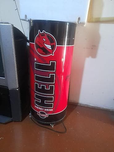 hqd 12000: Kod: 00 14 Soyuducu – “HELL Energy Drink” brendli silindrik vitrİN — 1