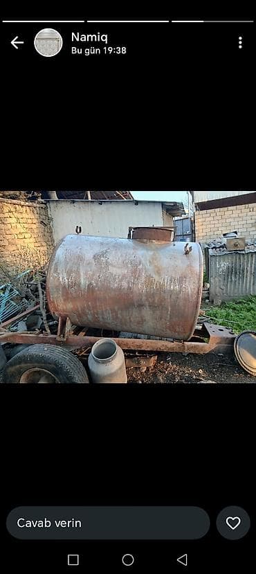 Bak, Paslanmayan polad, 1500 l l, İşlənmiş