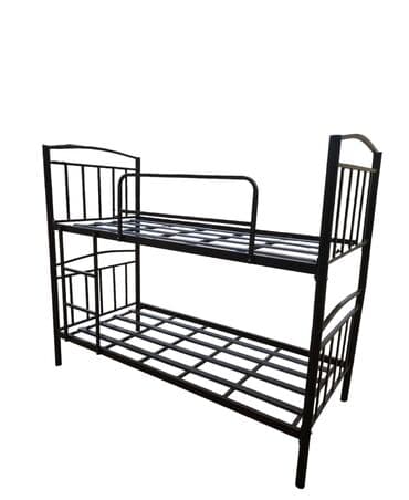 İki mərtəbəli Çarpayı Sadə Dizaynda Qalın metal işləmələrlə Dözümlü